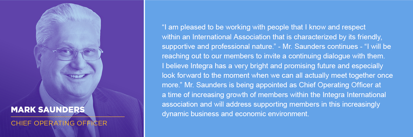 Mark Saunders - Integra Chief Operating Officer
